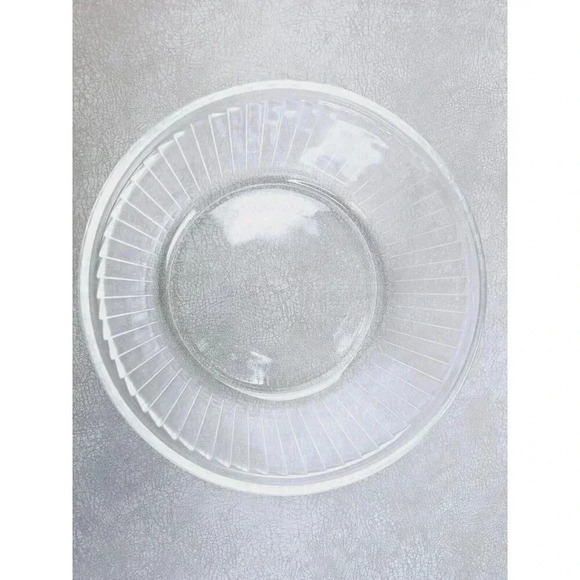 Pyrex 10 Clear Ribbed 4X8.5 Casserole Souffle Mixing Salad Anything Deep Dish US - Picture 4 of 7